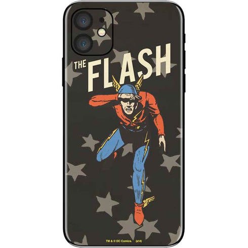 DC Comics The Flash Retro Action Pose iPhone 11 Skin